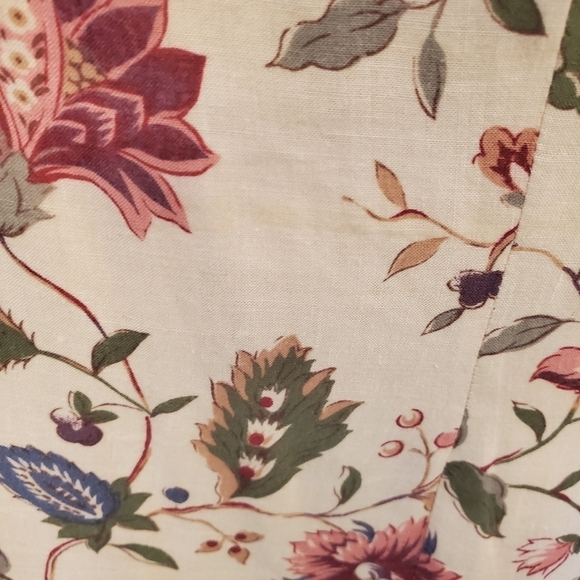 Country Legends 14P Linen Blend Vintage Floral Cottagecore Sleeveless Dress - Picture 7 of 11